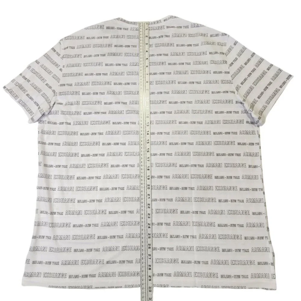 Armani Exchange Men's T-Shirt Short Sleeve Disinger‎ Milano NY White XXL